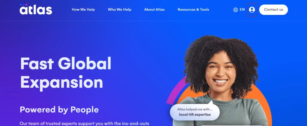 Atlas HXM's website screenshot