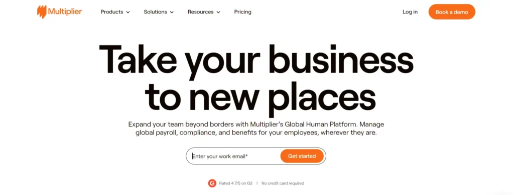 Multiplier website screenshot