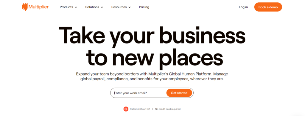 Multiplier website screenshot