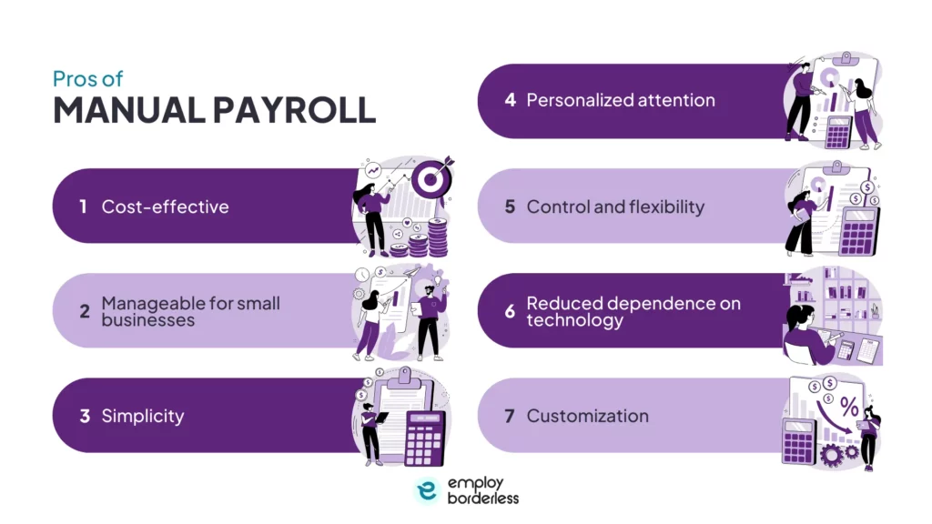 pros of manual payroll